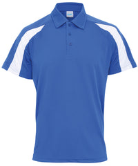 AWDis Contrast Cool Polo - Royal Blue/Arctic White
