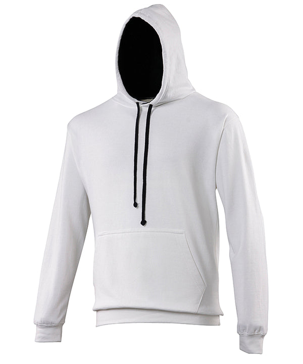 AWDis Varsity Hoodie - Arctic White/French Navy