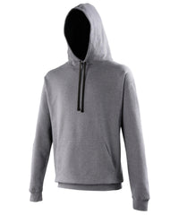AWDis Varsity Hoodie - Charcoal/Jet Black*