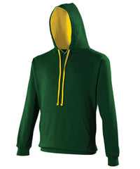 AWDis Varsity Hoodie - Forest Green/Gold