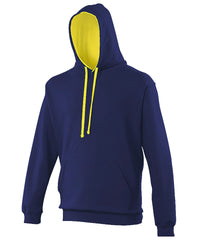 AWDis Varsity Hoodie - Oxford Navy/Sun Yellow