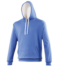 AWDis Varsity Hoodie - Royal Blue/Arctic White*