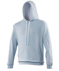AWDis Varsity Hoodie - Sky/Arctic White