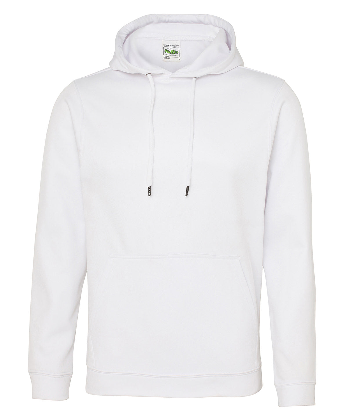 AWDis Sports Polyester Hoodie - Arctic White
