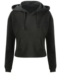 AWDis Women's Cropped Hoodie - Jet Black