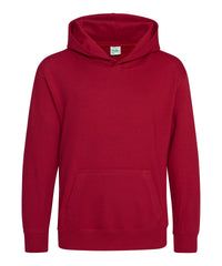 AWDis Kids Hoodie - Red Hot Chilli