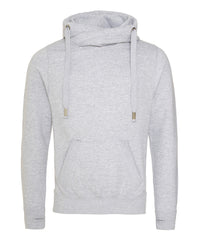 AWDis Cross Neck Hoodie - Heather Grey