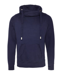 AWDis Cross Neck Hoodie - Oxford Navy