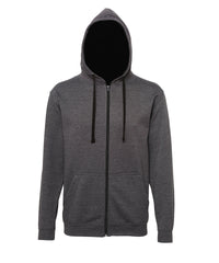 AWDis Varsity Zoodie - Charcoal/Jet Black