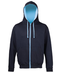 AWDis Varsity Zoodie - New French Navy/Sky Blue