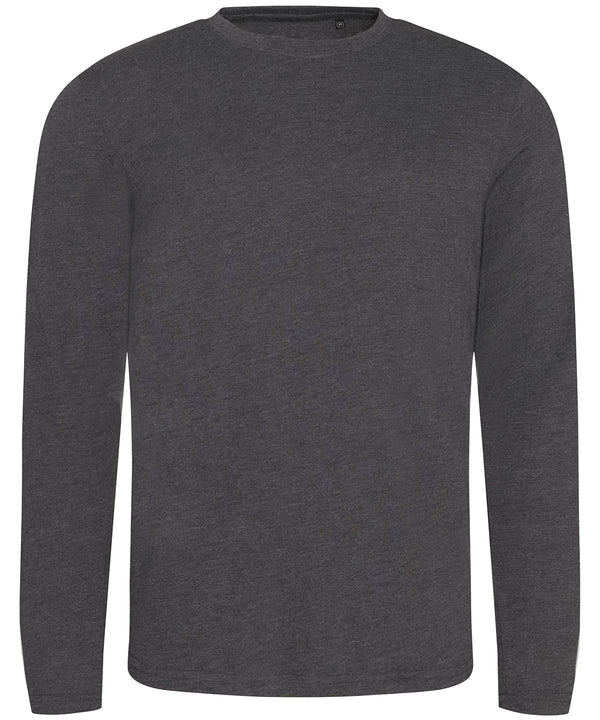 Awdisjustts Triblend T Long Sleeve - Heather Charcoal