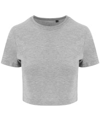 Awdisjustts Women's Triblend Cropped T - Heather Grey