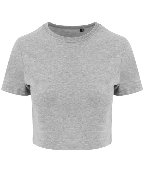 Awdisjustts Women's Triblend Cropped T - Heather Grey