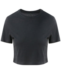 Awdisjustts Women's Triblend Cropped T - Solid Black