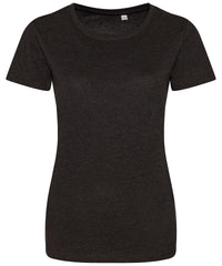 Awdisjustts Women's Triblend T - Heather Black