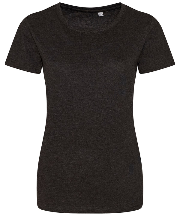 Awdisjustts Women's Triblend T - Heather Black