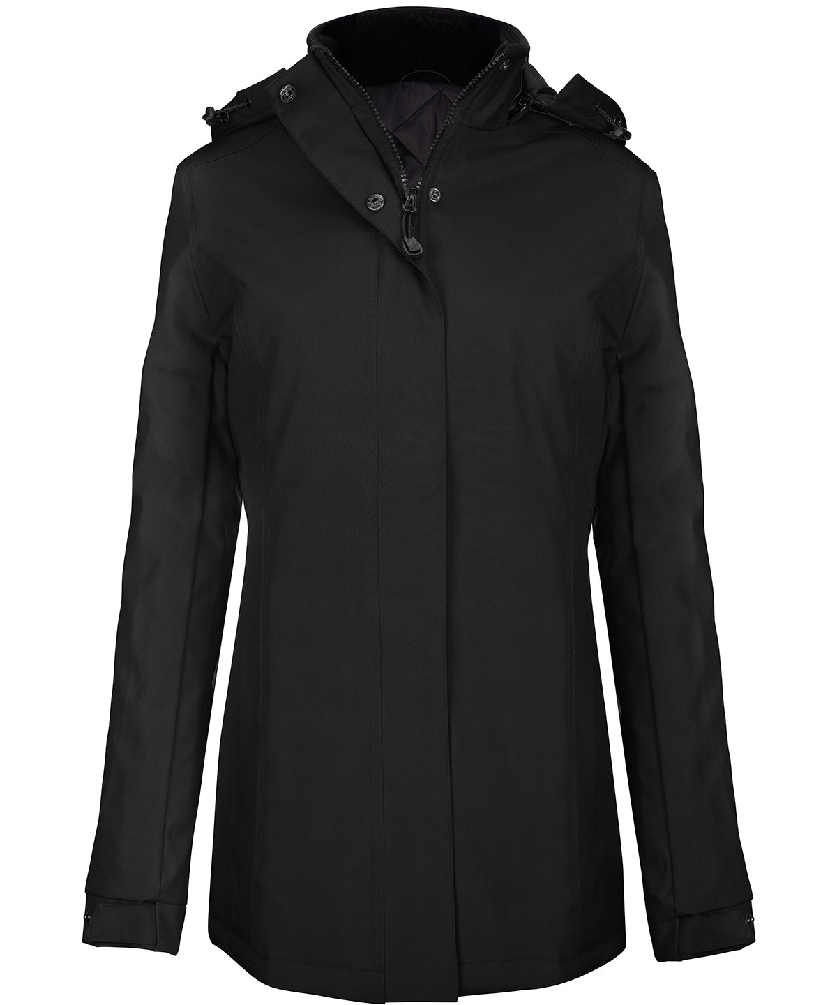 Kariban Ladies' Parka - Black