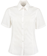 Kustom Kit Business Blouse Short-sleeved (tailored Fit) - White*