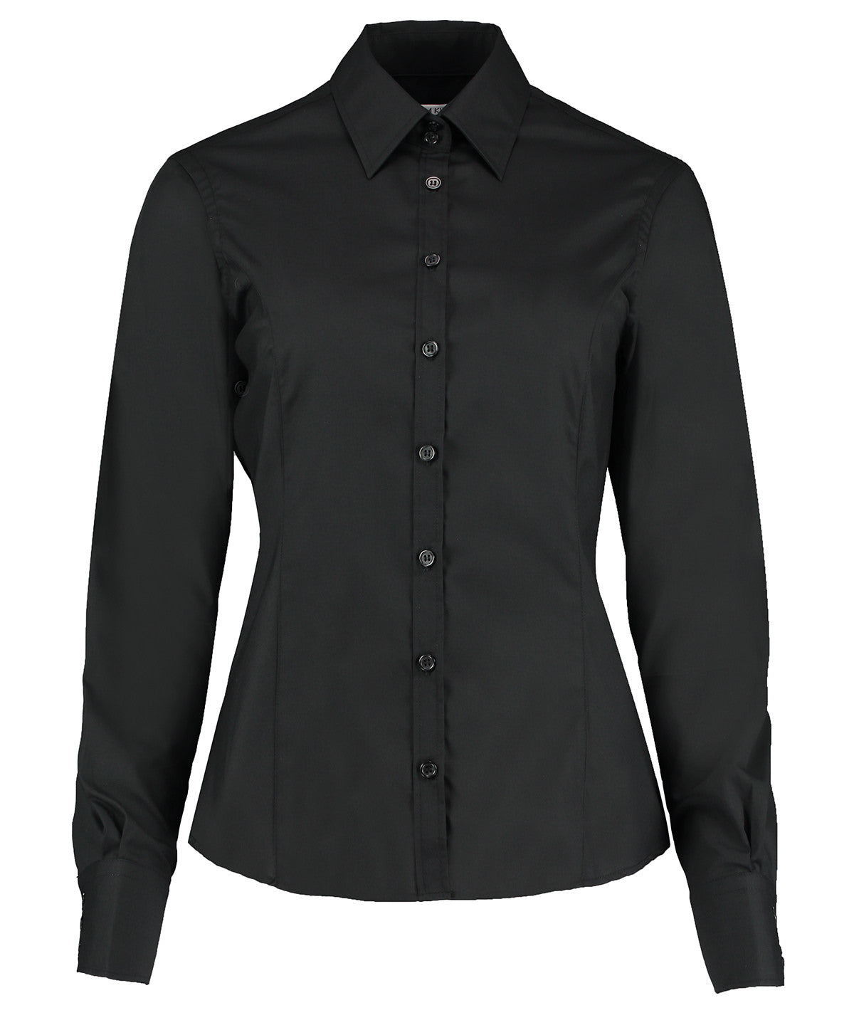 Kustom Kit Business Blouse Long-sleeved (tailored Fit) - Black*