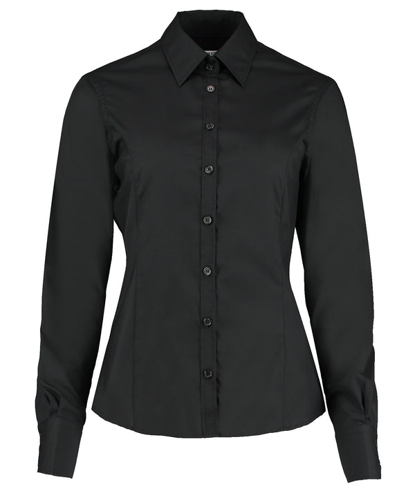 Kustom Kit Business Blouse Long-sleeved (tailored Fit) - Black*