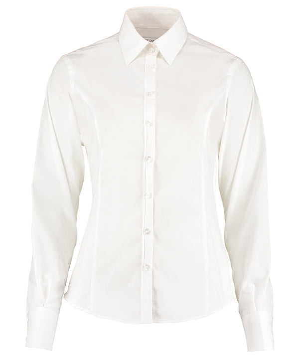 Kustom Kit Business Blouse Long-sleeved (tailored Fit) - White*