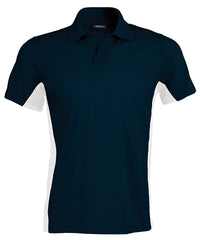 Kariban Flags Short Sleeve Bi-colour Polo Shirt - Navy/White