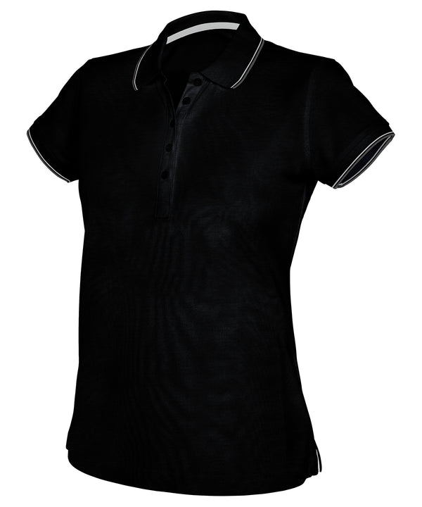 Kariban Women's Short Sleeve Polo Shirt - Black