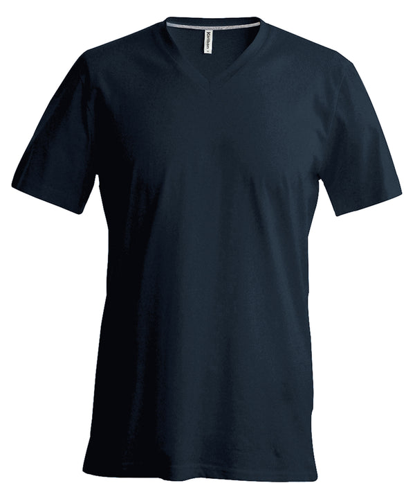 Kariban Men's Short-sleeved V-neck T-shirt - Dark Grey