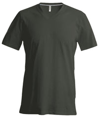 Kariban Men's Short-sleeved V-neck T-shirt - Khaki
