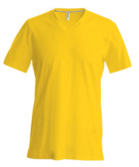 Kariban Men's Short-sleeved V-neck T-shirt - Yellow