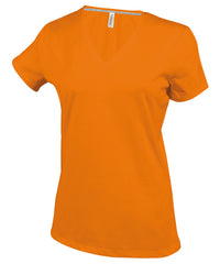 Kariban Ladies' Short-sleeved V-neck T-shirt - Orange