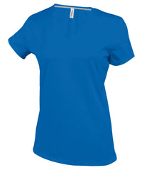 Kariban Ladies' Short-sleeved V-neck T-shirt - Royal Blue