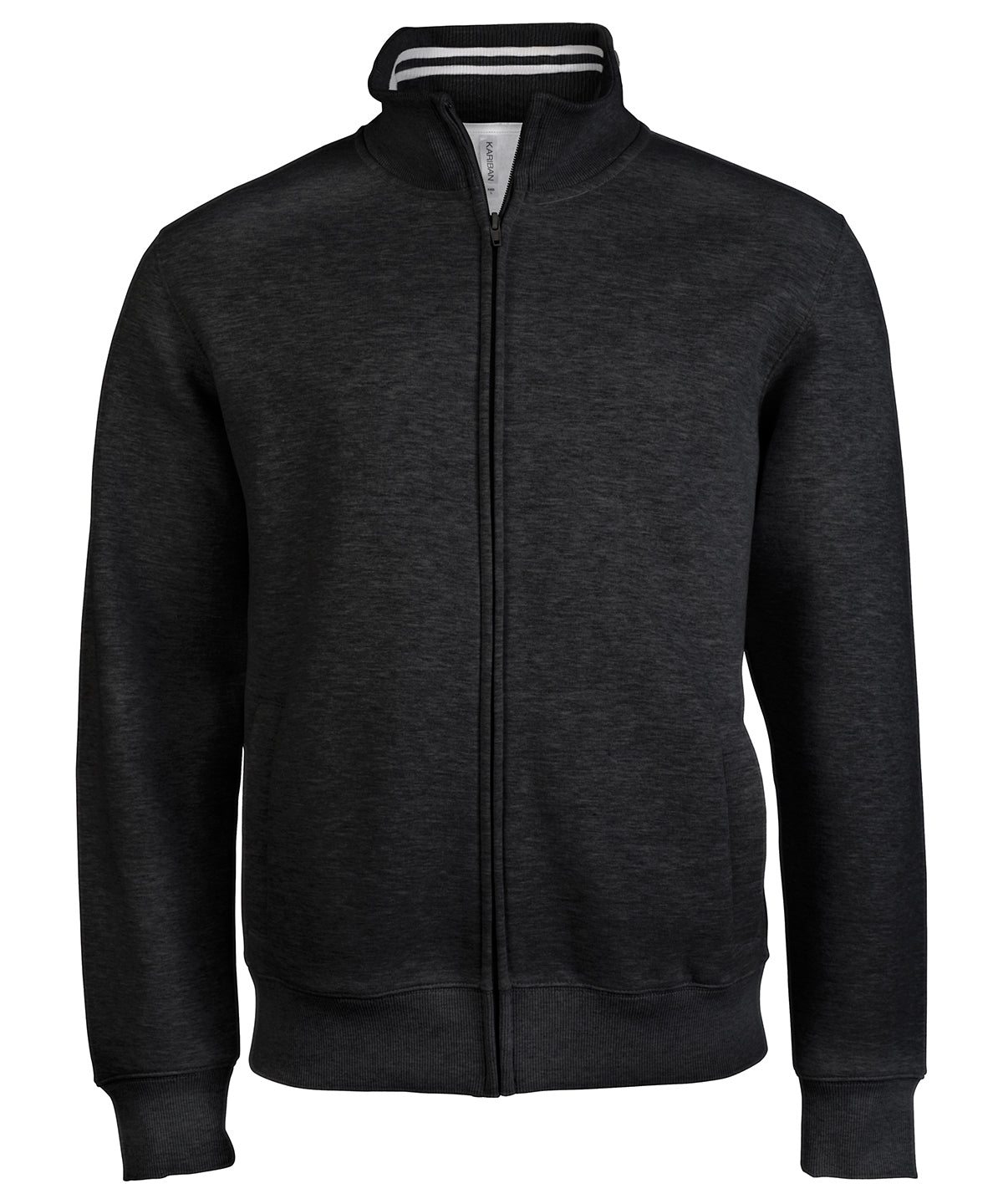 Kariban Men's Full Zip Sweat Jacket - Black