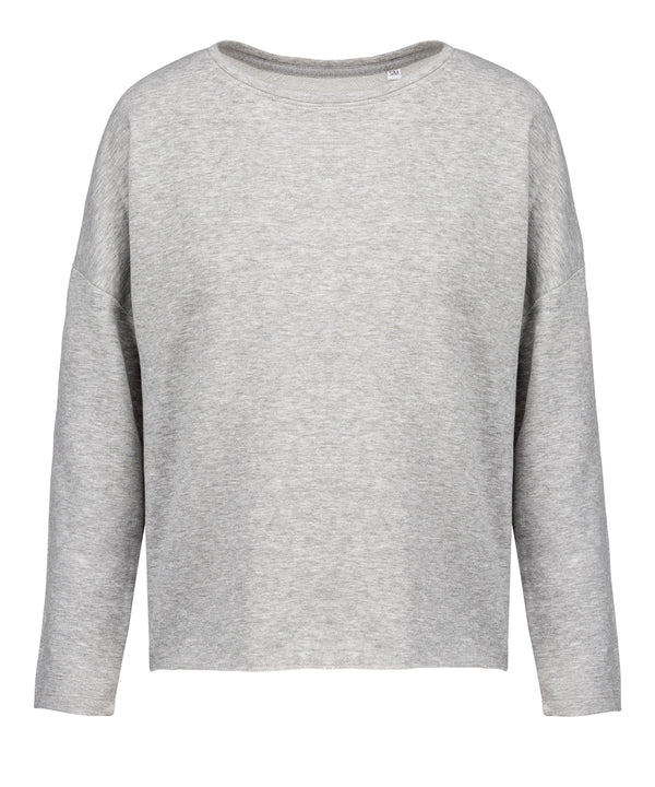 Kariban Ladies' Oversized Sweatshirt - Light Grey Heather
