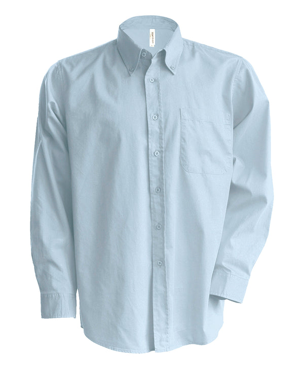 Kariban Men's Long-sleeved Oxford Shirt - Oxford Blue
