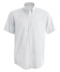 Kariban Men's Short-sleeved Oxford Shirt - White