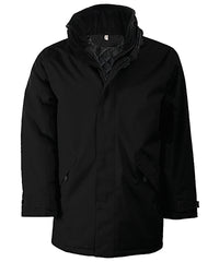 Kariban Quilted Parka - Black/Black*†