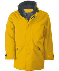 Kariban Quilted Parka - Yellow/Dark Grey