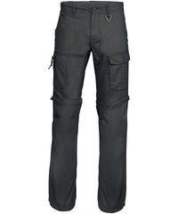 Kariban 2-in-1 Multi-pocket Trousers - Black