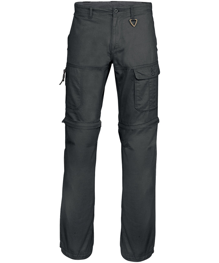 Kariban 2-in-1 Multi-pocket Trousers - Black