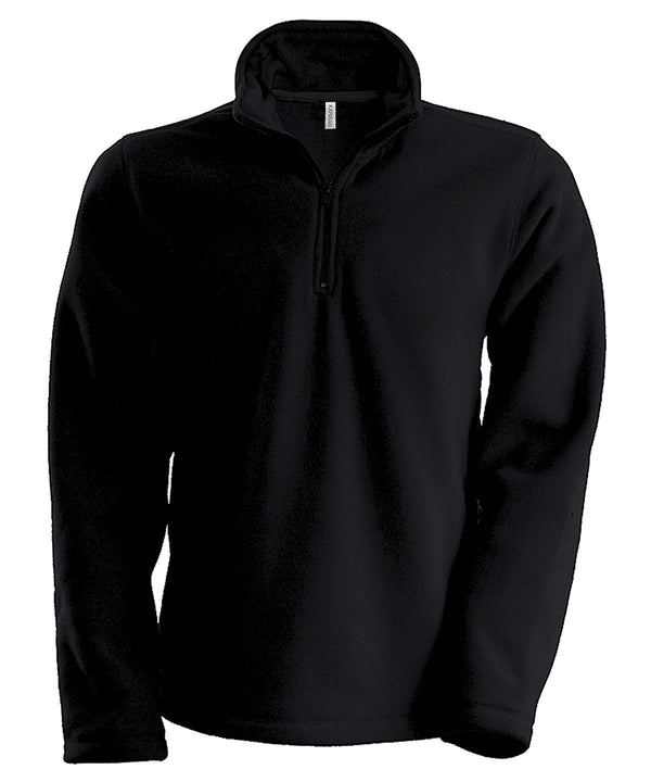 Kariban Enzo Zip Neck Microfleece Jacket - Black*