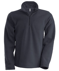 Kariban Enzo Zip Neck Microfleece Jacket - Convoy Grey