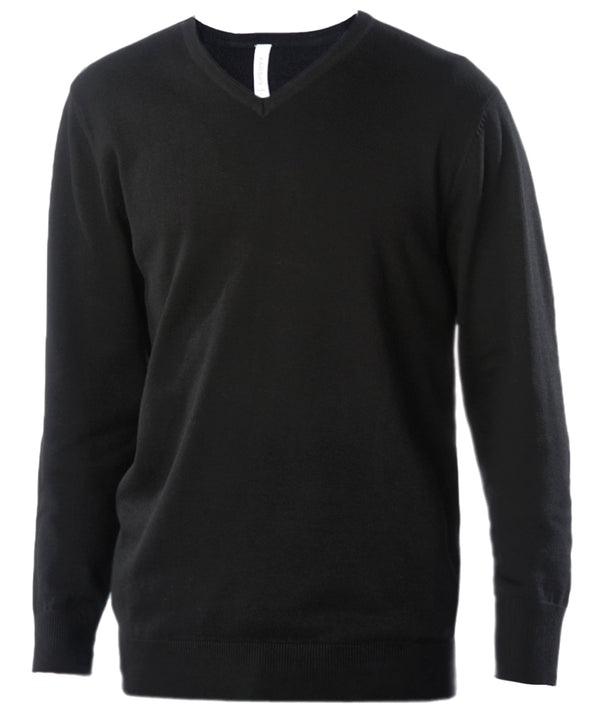 Kariban Men's V-neck Jumper - Black