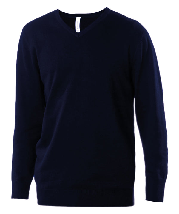 Kariban Men's V-neck Jumper - Navy