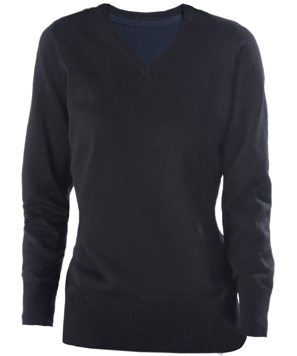 Kariban Ladies' V-neck Jumper - Black
