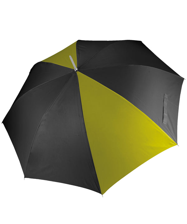 Kimood Golf Umbrella - Black/Burnt Lime