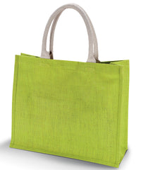 Kimood Jute Beach Bag. - Lime