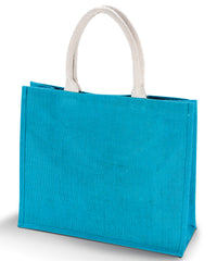 Kimood Jute Beach Bag. - Turquoise