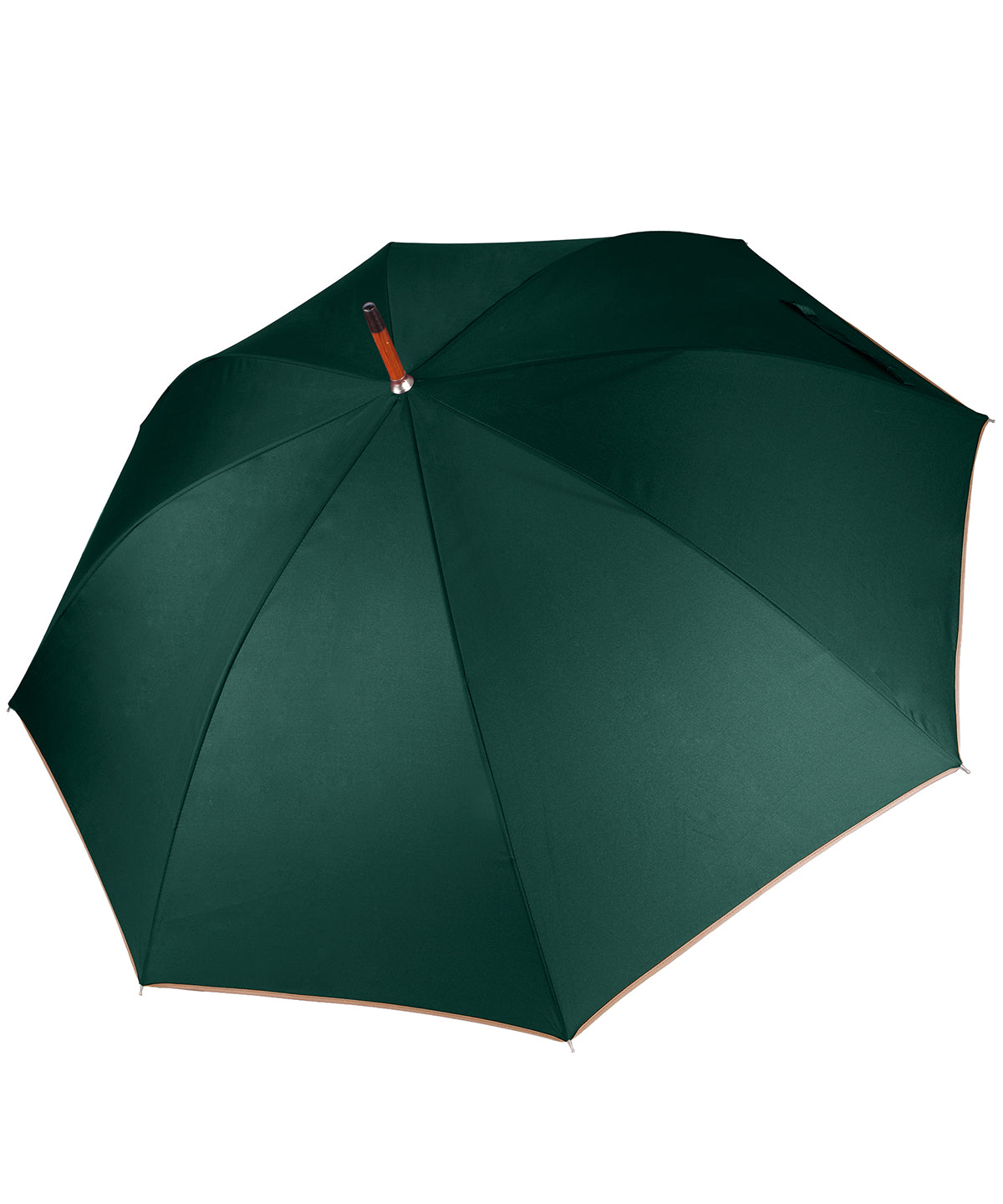 Kimood Auto Open Wooden Umbrella - Bottle/Beige