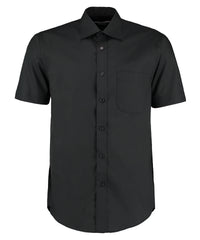 Kustom Kit Business Shirt Short-sleeved (classic Fit) - Black